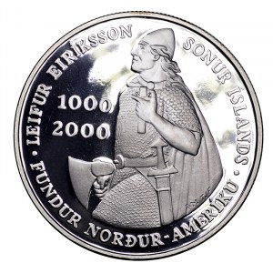 Islandia, 1000 koron 2000, Leif Ericsson