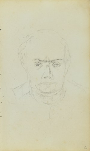 Jacek Malczewski (1854-1929), Głowa mężczyzny ze zmarszczonym czołem