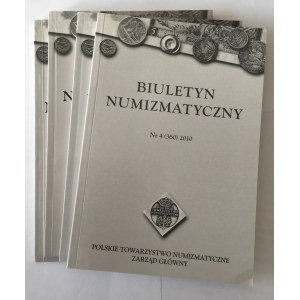 Biuletyn Numizmatyczny, cały rocznik 2010, PTN Warszawa.