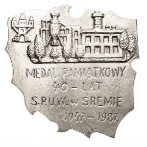 Polska, PRL 1944-1989, medal ŚREM, 40 LAT S.P.U.W. 1987.
