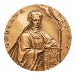 Polska, PRL 1944-1989, medal z serii królewskiej Oddziału Koszalińskiego PTN - Mieszko I.
