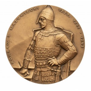 Polska, PRL 1944-1989, medal z serii królewskiej Oddziału Koszalińskiego PTN - Konrad I Mazowiecki.