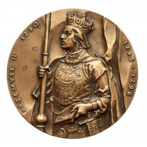 Polska, PRL 1944-1989, medal z serii królewskiej Oddziału Koszalińskiego PTN - Przemysł II.