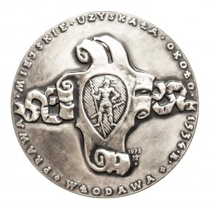 Polska, PRL 1944-1989, medal Zygmunt I Stary, Prawa Miejskie Włodawy, 1978.