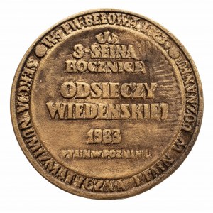 Polska, PRL 1944-1989, medal Jan III Sobieski. W 3-setną Rocznicę Odsieczy Wiedeńskiej.