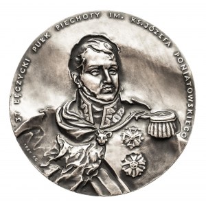 Polska, PRL 1944-1989, medal Książę Józef Poniatowski, 37 Łęczycki Pułk Piechoty, 1986.