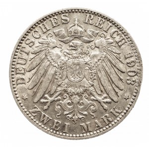 Niemcy, Cesarstwo Niemieckie 1871-1918, Hamburg, 2 marki J, Hamburg