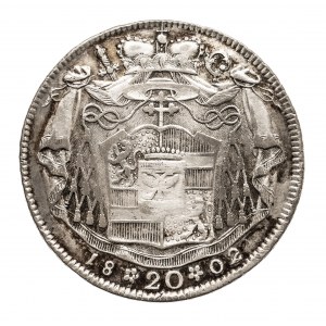 Austria, Biskupstwo Salzburg, 20 kreuzer 1802 M, Hieronymus Graf Colloredo 1772-1803.