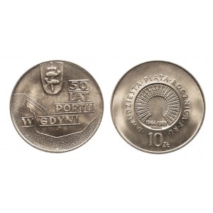 Polska, PRL 1944-1989, zestaw monet dziesięciozłotowych - 2 sztuki