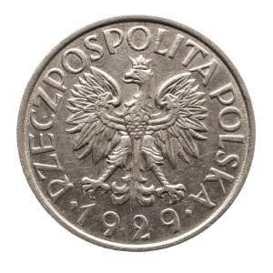 Polska, II Rzeczpospolita 1918-1939, 1 złoty 1929, nikiel, Warszawa