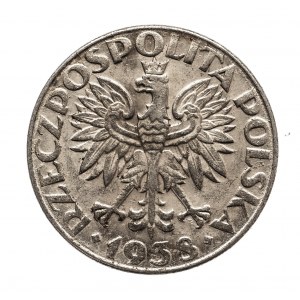 Polska, Generalna Gubernia 1939-1945, 50 groszy 1838, Warszawa, żelazo niklowane