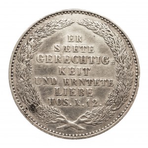 Niemcy, Saksonia, Fryderyk August II 1836-1854, 1/3 talara 1854 - emisja pośmiertna