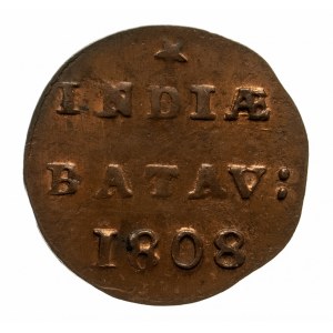 Holenderskie Indie Wschodnie - Republika Batawska, 1/2 duit 1808
