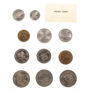 Polska, PRL 1944-1989, Polskie Monety emitowane w 1976 r. - oficjalny zestaw 11 monet