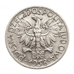 Polska, PRL 1944-1989, 5 złotych 1958