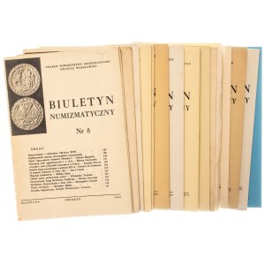Biuletyn Numizmatyczny, zestaw 14 zeszytów z lat 1965-2001