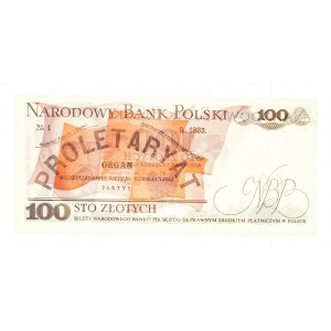 Polska, PRL 1944 - 1989, 100 ZŁOTYCH 1.06.1986, seria NF.