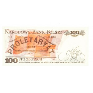 Polska, PRL 1944 - 1989, 100 ZŁOTYCH 1.06.1986, seria RY.