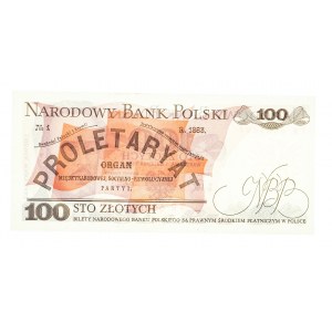 Polska, PRL 1944 - 1989, 100 ZŁOTYCH 1.12.1988, seria TR.