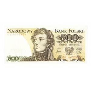 Polska, PRL 1944 - 1989, 500 ZŁOTYCH 1.06.1982, seria GL.