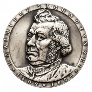 Polska, PRL 1944-1989, medal numizmatyczny - Kazimierz Stronczyński 1809-1896, XXV Lat Sekcji Numizmatycznej w Łodzi, PTAiN 1986