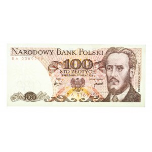 Polska, PRL 1944 - 1989, 100 ZŁOTYCH 17.05.1976, seria BA.