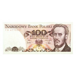 Polska, PRL 1944 - 1989, 100 ZŁOTYCH 1.06.1979, seria FD.