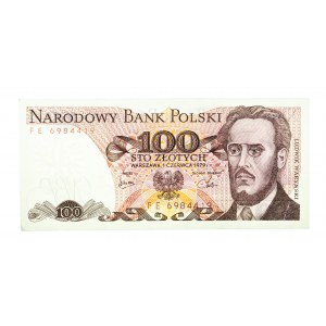 Polska, PRL 1944 - 1989, 100 ZŁOTYCH 1.06.1979, seria FE.