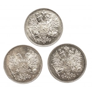 Finlandia, 50 pennia 1914, 1916, 1917 - 3 sztuki