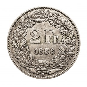 Szwajcaria, 2 franki 1886 B, Berno