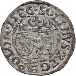 Polska, Stefan Batory 1576-1586, szeląg 1586, Olkusz