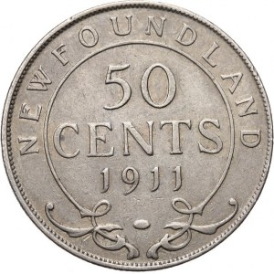 Kanada, Nowa Fundlandia - Jerzy V 1910 - 1936, 50 centów 1911