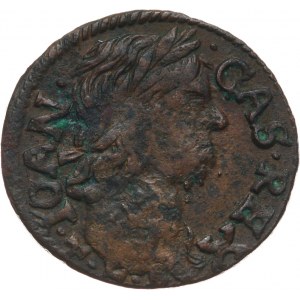 Polska, Jan II Kazimierz Waza 1649-1668, szeląg miedziany (boratynka) 1660 TLB, Ujazdów