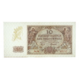 Polska, Generalna Gubernia 1940 - 1941, 10 złotych 1.03.1940, seria M.