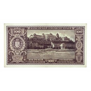 Węgry, Magyar Nemzeti Bank, 100 pengo 5.04.1945, Budapeszt.