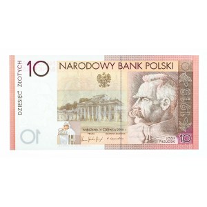 Polska, Rzeczpospolita od 1989 r., NBP - banknot kolekcjonerski, 10 złotych, 90 rocznica odzyskania przez Polskę niepodległości, Warszawa 2008.