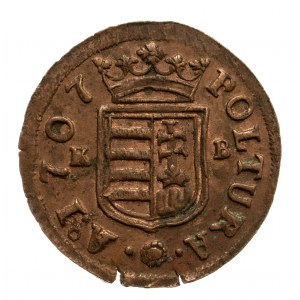 Węgry, Powstanie Rakoczego 1703-1707, poltura 1707 K B, Kremnica.