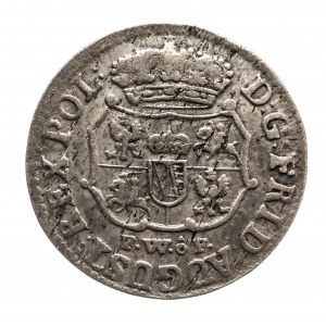 Polska, August III Sas 1733–1763, 1/24 talara 1738 FWôF, RRR, Drezno.