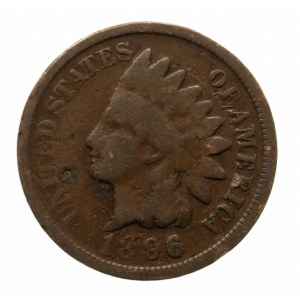 Stany Zjednoczone Ameryki, 1 cent 1896, głowa Indianina