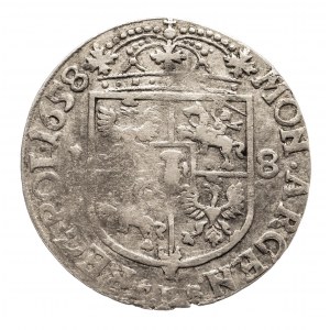 Polska, Jan II Kazimierz Waza 1649-1668, ort 1658-bez obwódek -RZADSZY