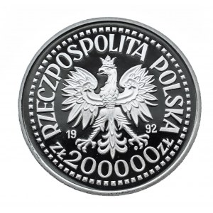 Polska, Rzeczpospolita od 1989 r., 200000 złotych 1992, 500-lecie odkrycia Ameryki