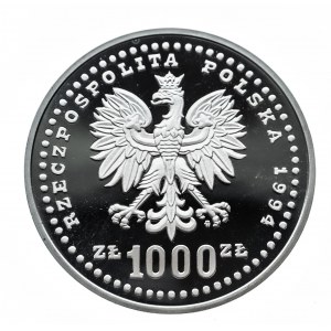 Polska, Rzeczpospolita od 1989 r., 1000 złotych 1994, FIFA
