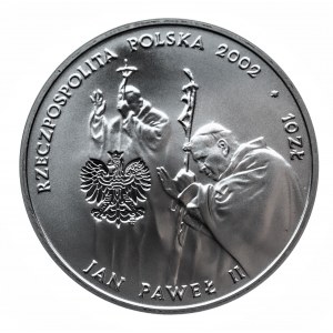 Polska, Rzeczpospolita od 1989 r., 10 złotych 2002, Jan Paweł II