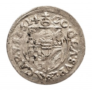 Śląsk, Księstwo Oleśnickie, Karol II 1587 - 1617, 3 krajcary 1614, Oleśnica.