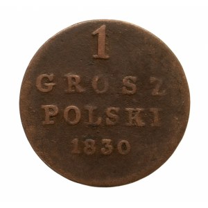 Królestwo Polskie, Mikołaj I 1825-1855, grosz polski 1830 F-H, Warszawa