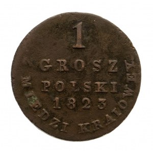 Królestwo Polskie, Aleksander I, 1815-1825, 1 grosz polski 1823, Warszawa
