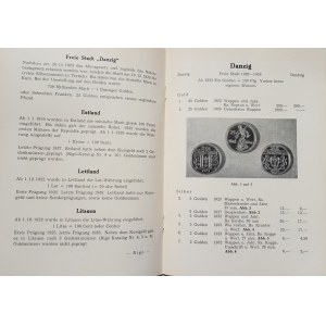 Katalog monet: GDAŃSK, LITWA, ŁOTWA, ESTONIA, 1955.