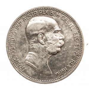 Austria, Franciszek Józef I (1848–1916), 1 korona 1908, Wiedeń, 60-lecie panowania Franciszka Józefa I
