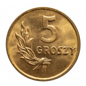 Polska, PRL 1944-1989, 5 groszy 1949 brąz