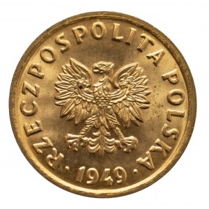 Polska, PRL 1944-1989, 5 groszy 1949 brąz